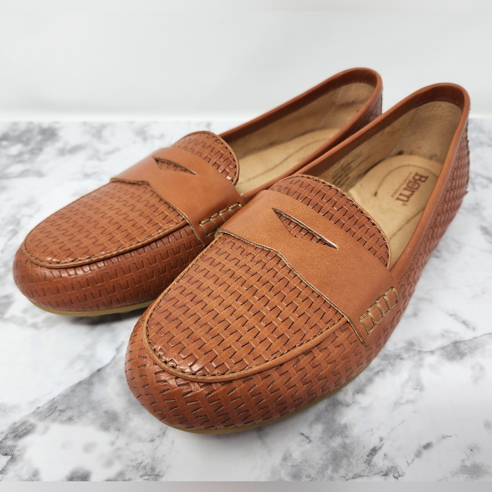Born Malena Woven Leather Driving Loafers - Picture 11 of 12